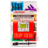 VoltFlow's 100-Piece Car Fuse Kit (Standard Blade Fuses) in packaging